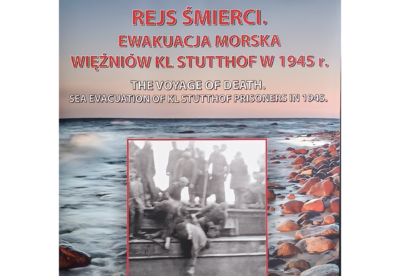 Wystawa poświęconą ewakuacji morskiej więźniów KL Stutthof 1945r.