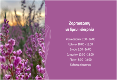 Letnie godziny otwarcia biblioteki